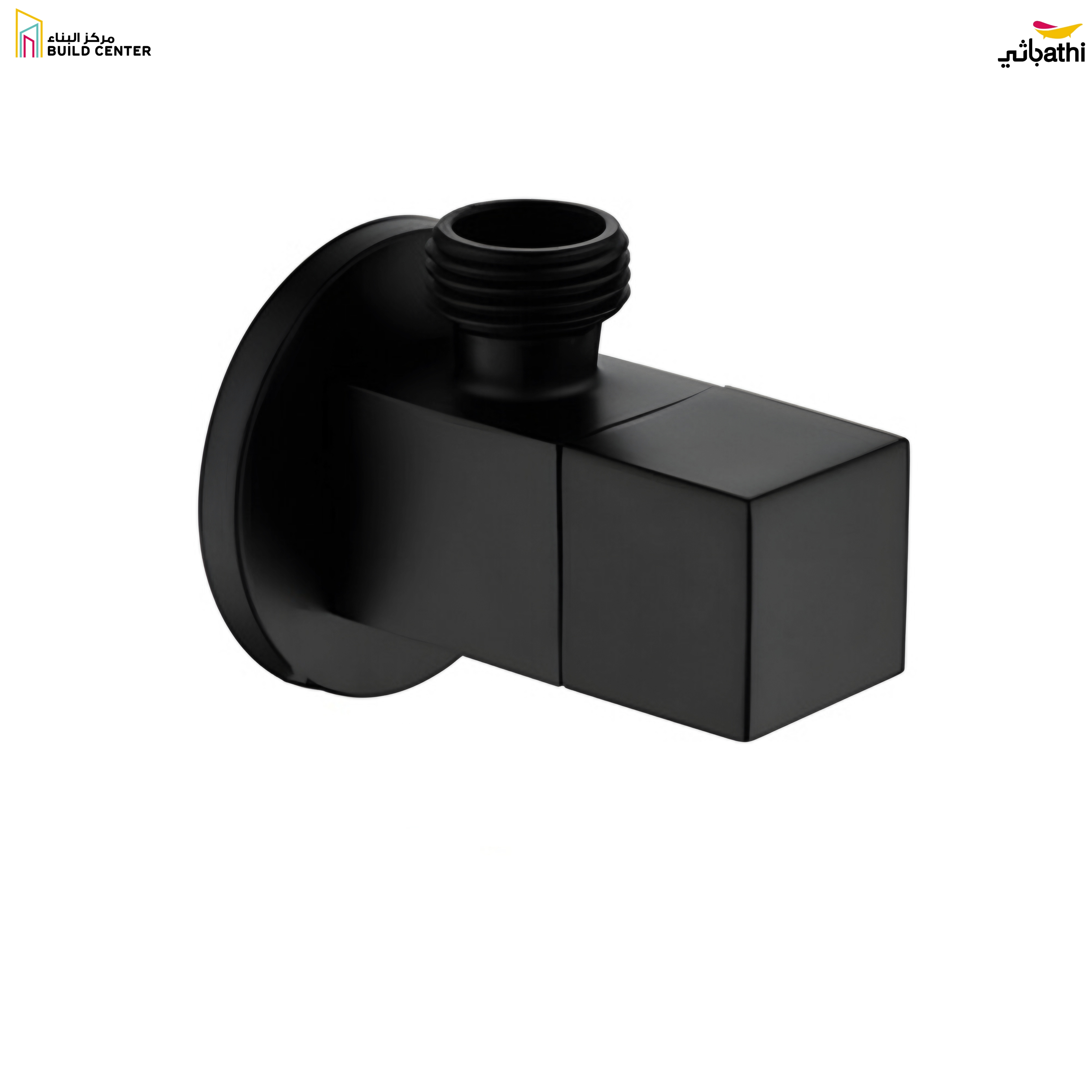 000-2 Square Brass Angle Valve Matt Black - 7 Years