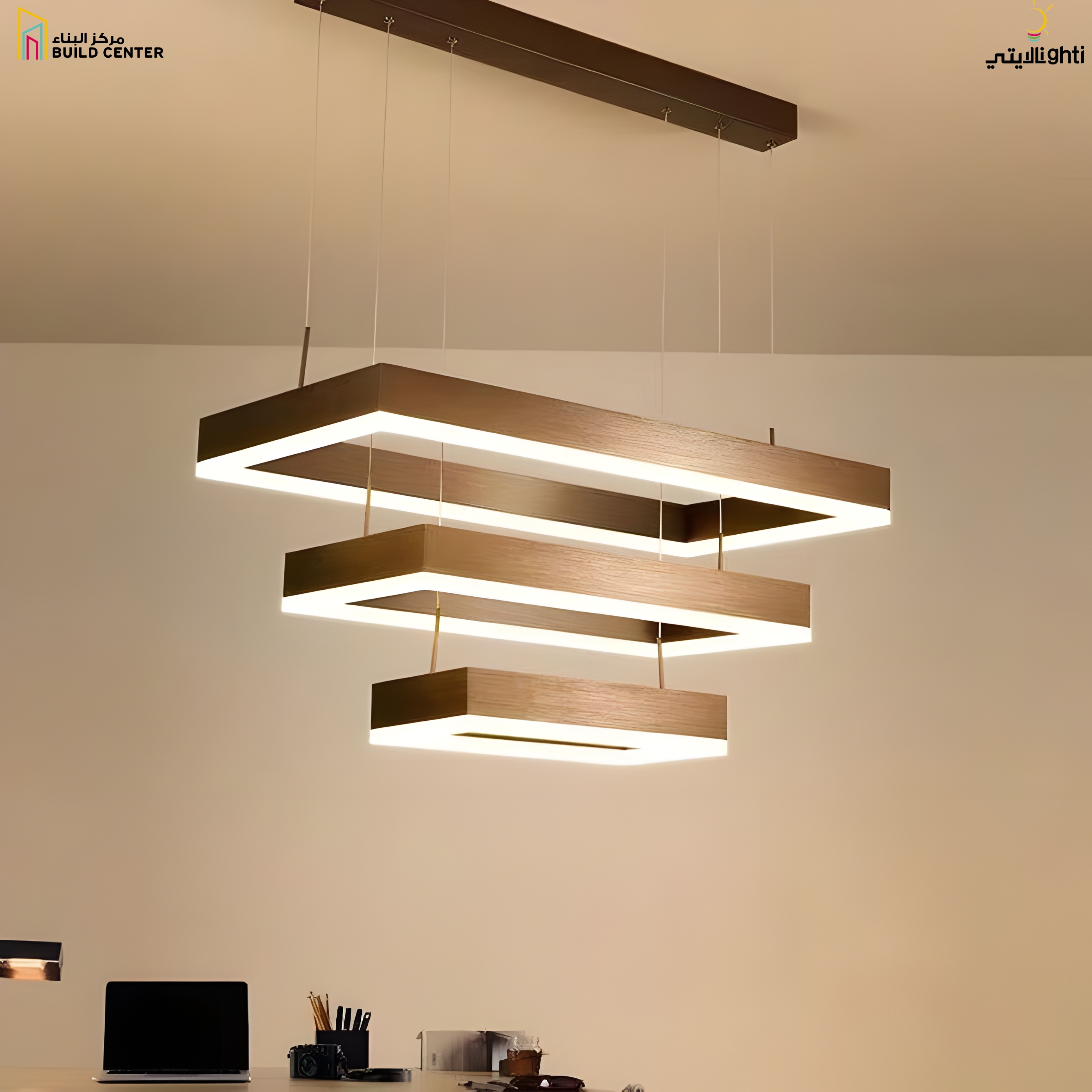 QD-0010 2+4+6L Square 55W*2 Brown