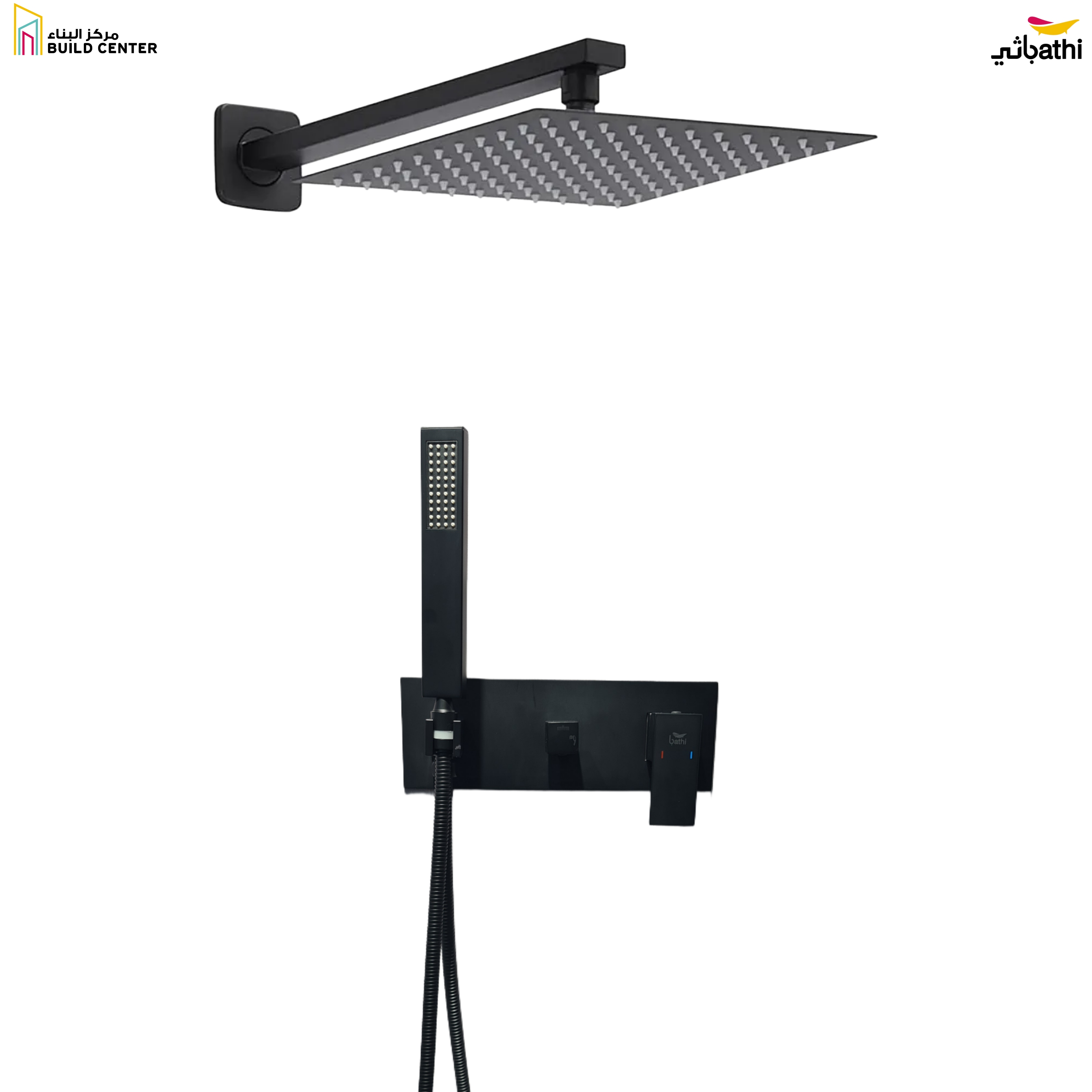 91052 Concealed Shower Mixer - Matt Black - 7 Years