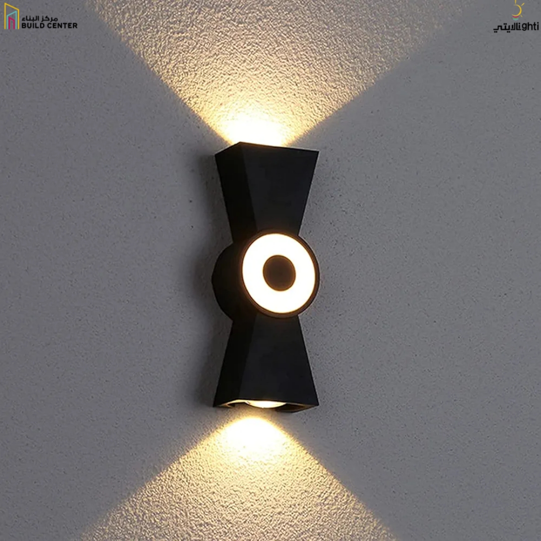 OUTDOOR LAMP 2*5+2W BLACK CX-LC-225