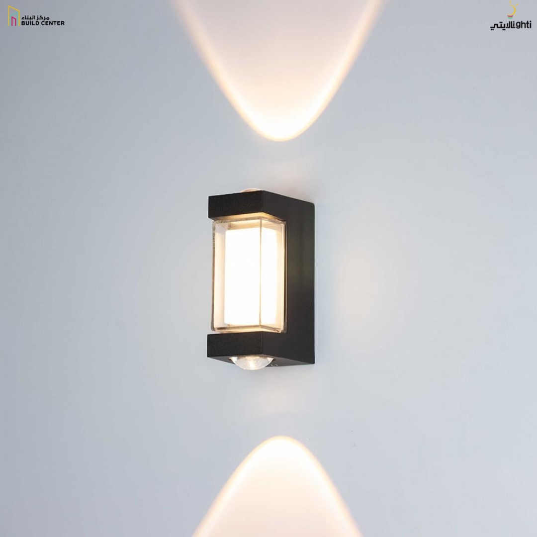 OUTDOOR LAMP 2*1+3W BLACK CX-LC-253-1