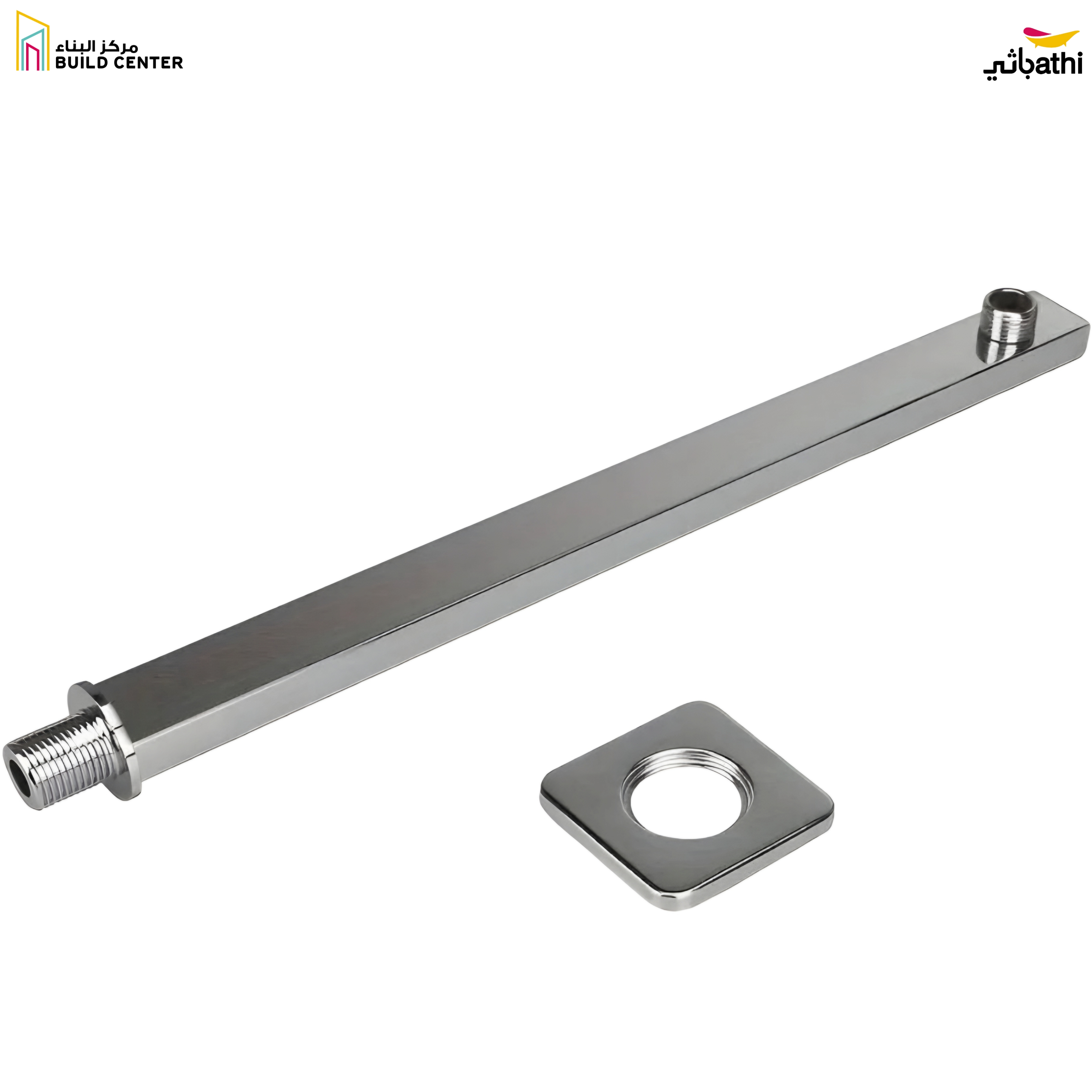AGSR-01 Square Shower Rod - Chrome
